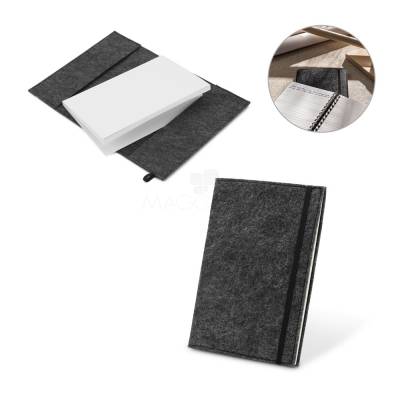 Caderno A5 com Capa em Feltro Para Brindes