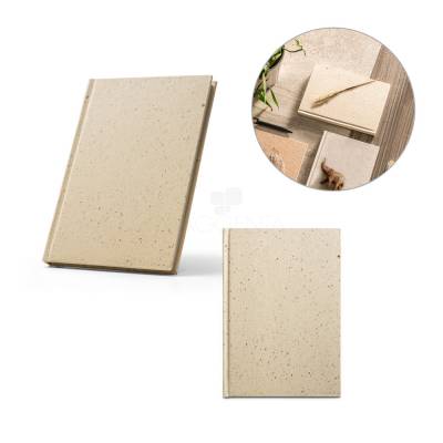 Caderno A5 com resíduos da cevada Personalizado