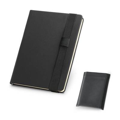 Caderno A5 em Couro Sintético com Folhas Lisas para Personalizar