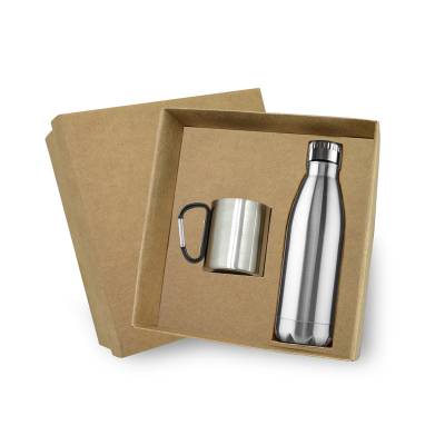 Conjunto com Garrafa e Caneca Personalizada
