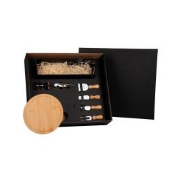 Kit Queijo e  Vinho 7 Peças Personalizadas